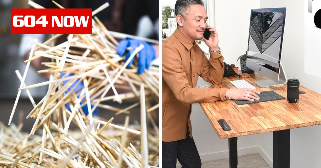 As seen on 604 NOW: A VANCOUVER COMPANY IS MAKING THEIR FURNITURE OUT OF USED CHOPSTICKS