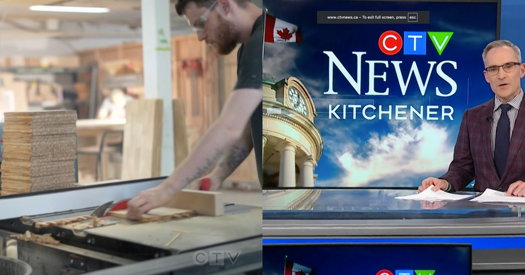 [As Seen on CTV News] Waste program in Waterloo recycles used chopsticks into furniture