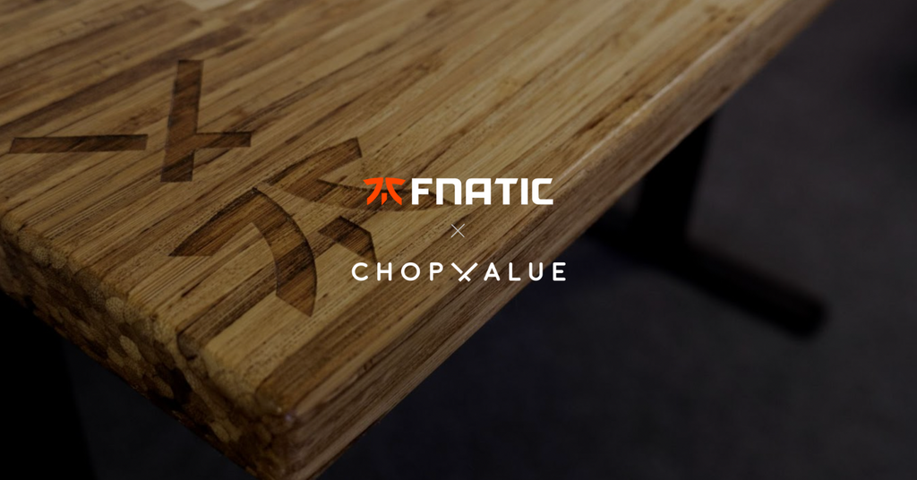 FNATIC X ChopValue announce release of carbon-negative gaming desks made from recycled chopsticks