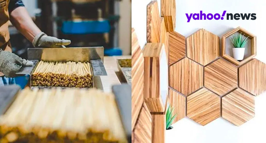 [As Seen on Yahoo News] Canadian startup is transforming millions of used, discarded chopsticks into home decor and furniture