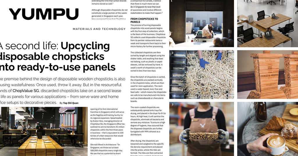 [As Seen on YUMPU] A second life: Upcycling disposable chopsticks into ready- to use panels