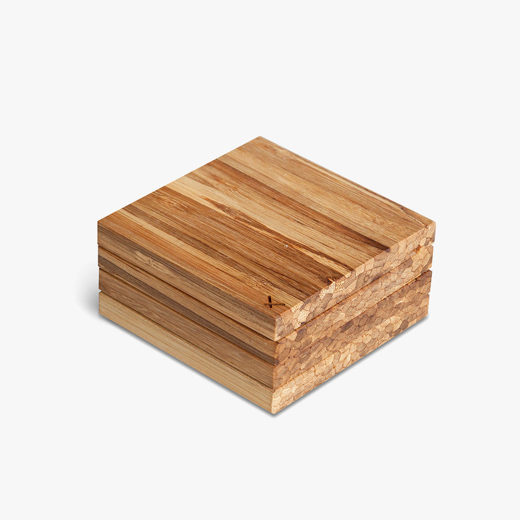 Chop Value Set of 4 Recycled Chopstick Coasters